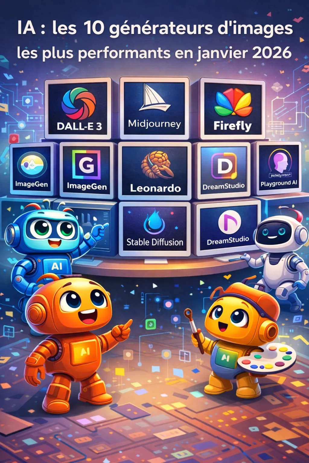 Les générateurs d'images IA qui dominent le marché en 2026