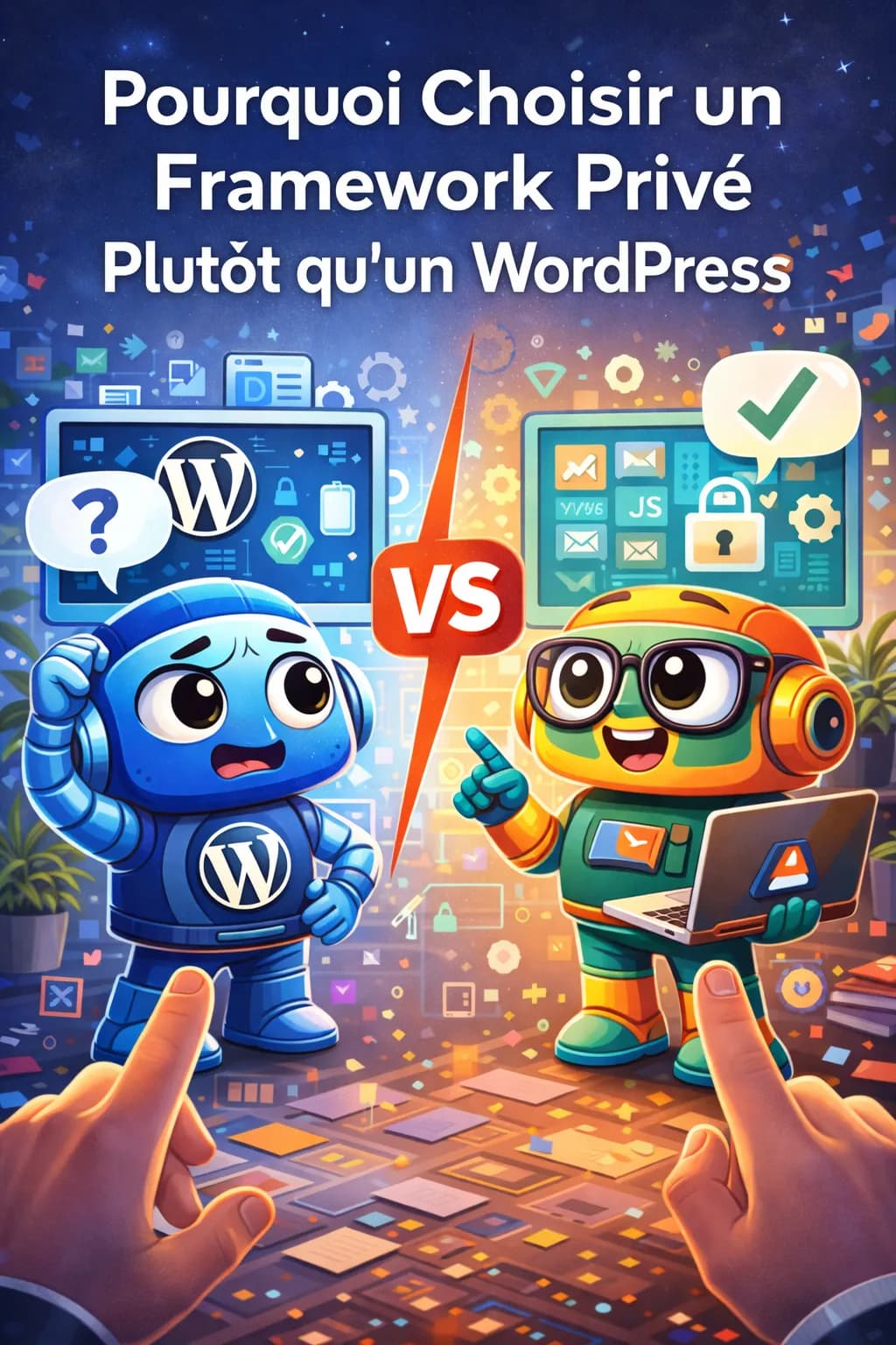 WordPress vs Framework personnalisé : le choix qui évite les refontes coûteuses